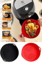 Silikon Pişirme Kalıbı Airfryer Silikon Kap Hava Fritözü Kalıbı - 1