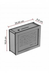 Hedef Kumbara, Para Biriktirme Kutusu, Parabox, 10.000 Tl Kumbara Ceviz - 2