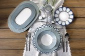 Porland Seal 60 Parça 12 Kişilik Yemek Takımı  04A+P021427 - 1