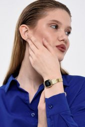 Carmilla Gold Metal Kordon Kadın Kol Saati thumbnail 5