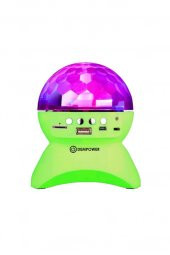(KIRILABİLİR) Tavan Işık Yansıtmalı Bluetooth Özellikli Disco Topu Mp3 Çalar Starmaster Yeşil Renk - 4