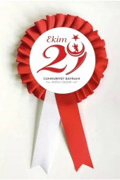 yıldızkurdelaankara 29 Ekim Cumhuriyet Bayramı Saten Kokart 10 Adet - 1