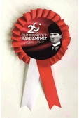 yıldızkurdelaankara 29 Ekim Cumhuriyet Bayramı Kutlu Olsun Saten Kokart 10 Adet - 1