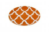 Porland Morocco Desen3 Turuncu Düz Tabak 17 cm 04A+P021451 - 2