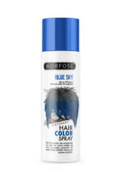 Morfose 24 Saate Kadar Etkili Renkli Saç Spreyi Mavi Blue Sky 150 Ml - 1