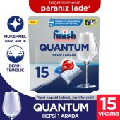 Finish Quantum Hepsi 1 Arada Bulaşık Makinesi Deterjanı 15 Tablet - 1