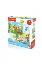 Marka: 13406 Ks Fisher-price Baby Puzzle - Railway & Bedtime / 12+24 Parça Puzzle / +4 Yaş - 1