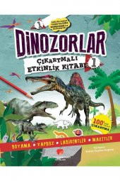 Dinozorlar Çıkartmalı Etkinlik Kitabı 1 - Penny Worms 9786057496447 - 1