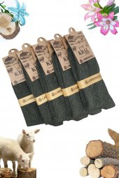 Erkek Kışlık Termal Etkili (5li Paket) Lambswool Kuzu Yün Çorap - 1