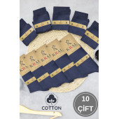 KRAL SOCKS 10 Adet Yazlık Penye Erkek Orta Uzun Çorap Parfümlü - 1