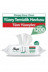 Sleepy Easy Clean Yüzey Temizlik Havlusu 12x100 (1200 Yaprak) - 1