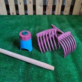 ZEYTİN TIRMIĞI + ZEYTİN DİLME APARATI + FIRÇA SAPI ZEYTİN TOPLAMA TARAĞI VE ZEYTİN ÇİZME ALETİ - 1