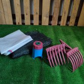 ZEYTİN TIRMIĞI + ZEYTİN DİLME APARATI + TAŞIMA ÇUVALI + 4x6 ZEYTİN SERGENİ ZEYTİN TOPLAMA TARAĞI VE ZEYTİN ÇİZME ALETİ - 1