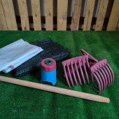 ZEYTİN TIRMIĞI + ZEYTİN DİLME APARATI + TAŞIMA ÇUVALI + 6x12 ZEYTİN SERGENİ + FIRÇA SAPI ZEYTİN TOPLAMA TARAĞI VE ZEYTİN ÇİZME ALETİ - 1
