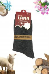 Bayan Çorap Kışlık Yün Çorap Lambswool (ÖZEL KUZU YÜNLÜ) Kadınlar İçin Termal Özellikli - 1