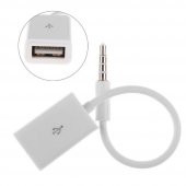 USB TO AUX KABLO STEREO DİŞİ SES 3.5MM MP3 PLAYER TELEFON OTG KULAKLIK - 1
