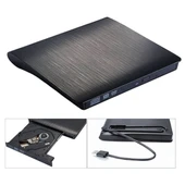 TriLine Harici DVD RW USB 3.0 Ultra İnce CD DVD Yazıcı Okuyucu - 1