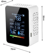 TriLine Dijital 5in1 Hava Dedektörü Hava Kalite Ölçüm Cihazı thumbnail 6