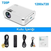 TriLine P62 Full HD Destekli Wifi & iOS & Android Cep Tel Yansıtma Mini Projeksiyon Cihazı thumbnail 7