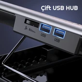 TriLine IceCoorel Alimünyum Hız Ayarlı Notebook Soğutucu Ergonomik Stand thumbnail 9