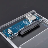 TriLine Şeffaf 2.5" Sata SSD Usb 3.0 Harici Slim Harddisk Kutusu - 4