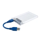 TriLine Şeffaf 2.5" Sata SSD Usb 3.0 Harici Slim Harddisk Kutusu - 1