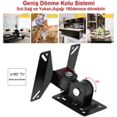 TriLine LED TV LCD Monitör Duvar Askı Aparat Hareketli 14"-24" 15 kg thumbnail 7