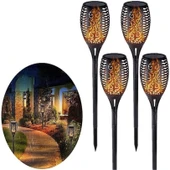 TriLine Solar Alev LED Bahçe Aydınlatma Peyzaj Lambası- 4 Adet thumbnail 1