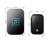 Cacazi Su Geçirmez Kablosuz Pil Gerektirmeyen Kapı Zili thumbnail 4