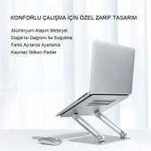 TriLine Full Alüminyum Ayarlanabilir MacBook Laptop Standı 10-17 inç thumbnail 2