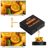 TriLine 4K Ultra HD 3D 2 Port HDMI Splitter Çoğaltıcı thumbnail 4