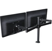 TriLine LCD Monıtör 2Li LED TV Full Hareketli Çelik Masa Tutucu - 1