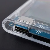 TriLine Şeffaf 2.5" Sata SSD Usb 3.0 Harici Slim Harddisk Kutusu - 6