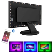 TriLine Bluetooth TV Arkası RGB Usb Şerit Led Aydınlatma 16 Renk - 7