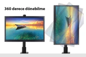 TriLine LCD Monitör LED TV Full Hareketli Çelik Masa Tutucu - 4
