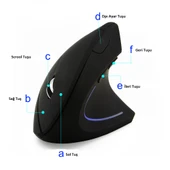 TriLine Kablosuz Ergonomik Dikey Mouse 800/1200/1600 DPI thumbnail 30
