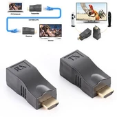 TriLine Hdmi Extender 30 Metre Uzatma Adaptörü Cat5 Cat6 - 8