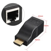 TriLine Hdmi Extender 30 Metre Uzatma Adaptörü Cat5 Cat6 - 6