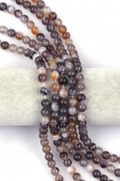 Botswana Akik Doğal Taş Dizi 8 mm Küre Kesim thumbnail 1