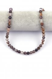 Botswana Akik Doğal Taş Dizi 8 mm Küre Kesim thumbnail 2