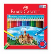 Faber Castell Kuru Boya Kalemi Redline Karton Kapak Kutu 24Lü 5171116324000 - 1