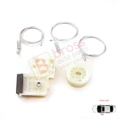 Hyundai Tucson MK3 TL TLE 2015-2023 82471D3011 İçin Elektrikli Ön Sol Kapı Cam Kriko Tamir Seti thumbnail 3