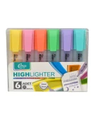 Cengo 6lı Fosforlu Kalem Neon Renkler ve Pastel Renkler 2 Set - 3