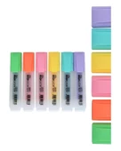 Cengo 6lı Fosforlu Kalem Neon Renkler ve Pastel Renkler 2 Set - 4