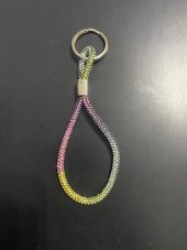Beilys Swarovski Renkli Taşlı Işıl Işıl Parlayan  Anahtarlık Araba Ev Anahtarlığı - 1