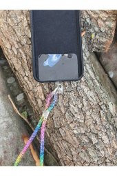 Swarovski Taşlı Telefon Askısı Telefon Bilekliği - 2