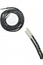 Füme Taşlı Ayakkabı Bağcığı, Antrasit Taşlı Bağcık - 120cm (1 ÇİFT) - 2