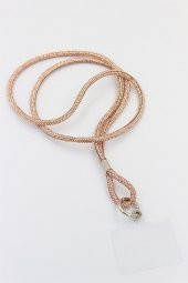 Swarovski Taşlı Rose Gold Telefon Boyun Askısı - 1