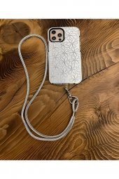 Swarovski Taşlı Parlak Silver Telefon Boyun Askı Ipi - 2