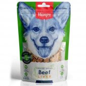 Wanpy Freeze Dried 100 Doğal Kurutulmuş Tahılsız Dana Ciğeri Köpek Ödülü 40 Gr - 1